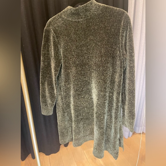 NWOT Denim & Co green soft plushy cardigan - Picture 3 of 3